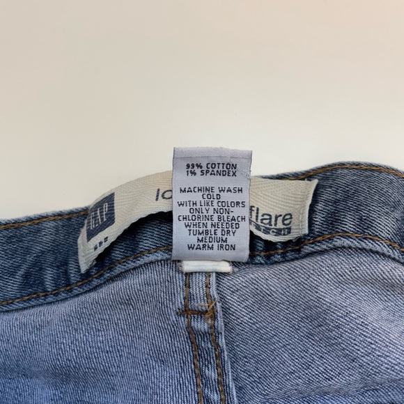 GAP Low Rise Flare Stretch Vintage Y2K Light Wash Jeans 6 Women’s - Picture 12 of 13